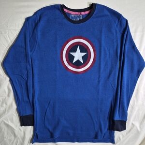 Marvel Blue Graphic Thermal with Pink Trim